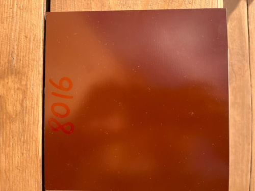 Лист окрашенный 0.5 мм ral 8016 махагон коричневый фото 3