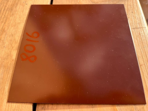 Лист окрашенный 0.7 мм ral 8016 махагон коричневый фото 3
