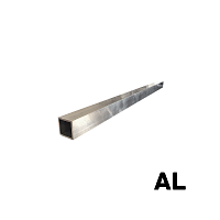 Труба профильная алюминиевая 25х25х2 мм