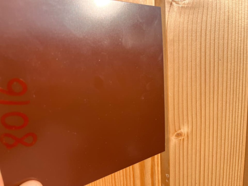 Лист окрашенный 0.5 мм ral 8016 махагон коричневый фото 5
