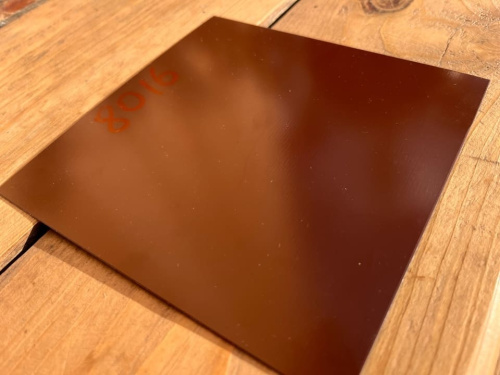 Лист окрашенный 0.7 мм ral 8016 махагон коричневый фото 2